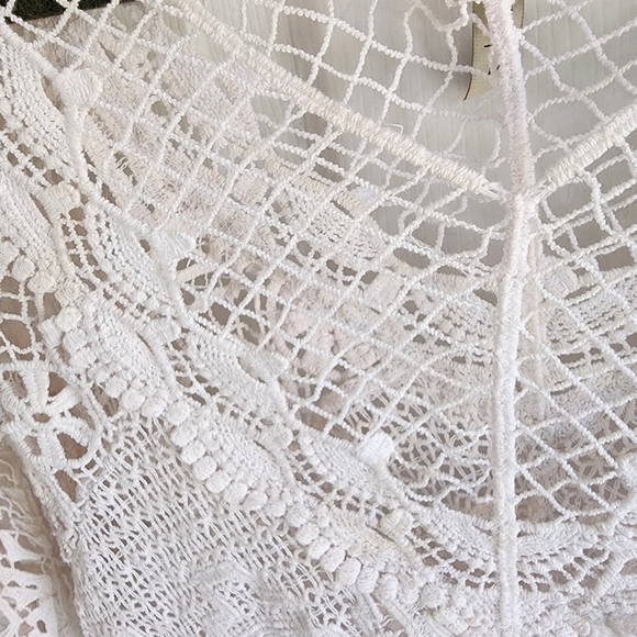 XCVI Womanʻs Crochet Knit Sweater - Picture 6 of 7